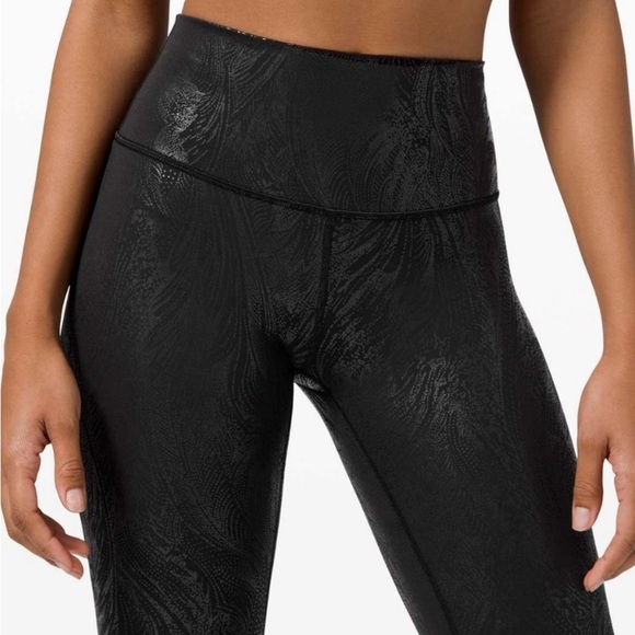 NWOT Lululemon Wunder Under High-Rise Tight 28" *Shine (Acclimatize Black Foil) - Picture 4 of 16